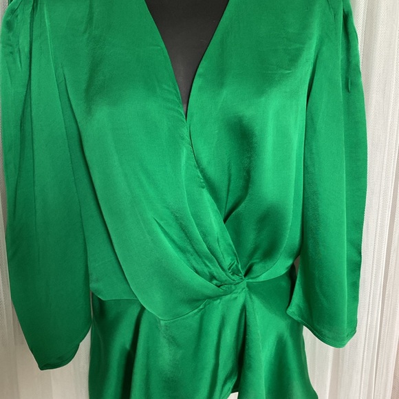 Zara women’s wrap 100% viscose blouse top! Size M - Picture 4 of 15